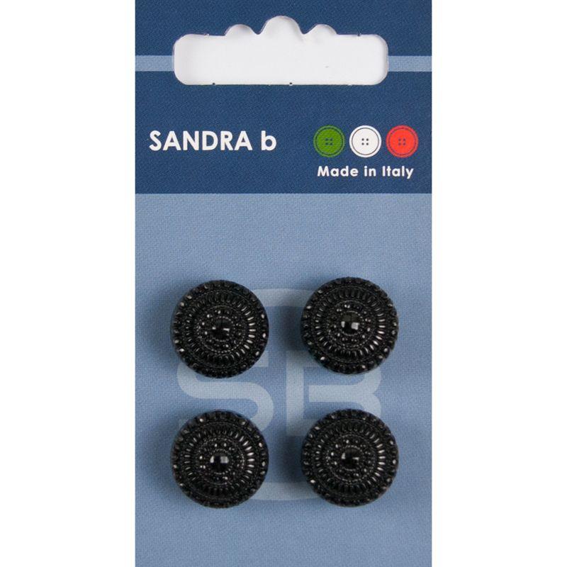 Sandra B knopen C176 maat 24 - 15 mm Bol Zwart
