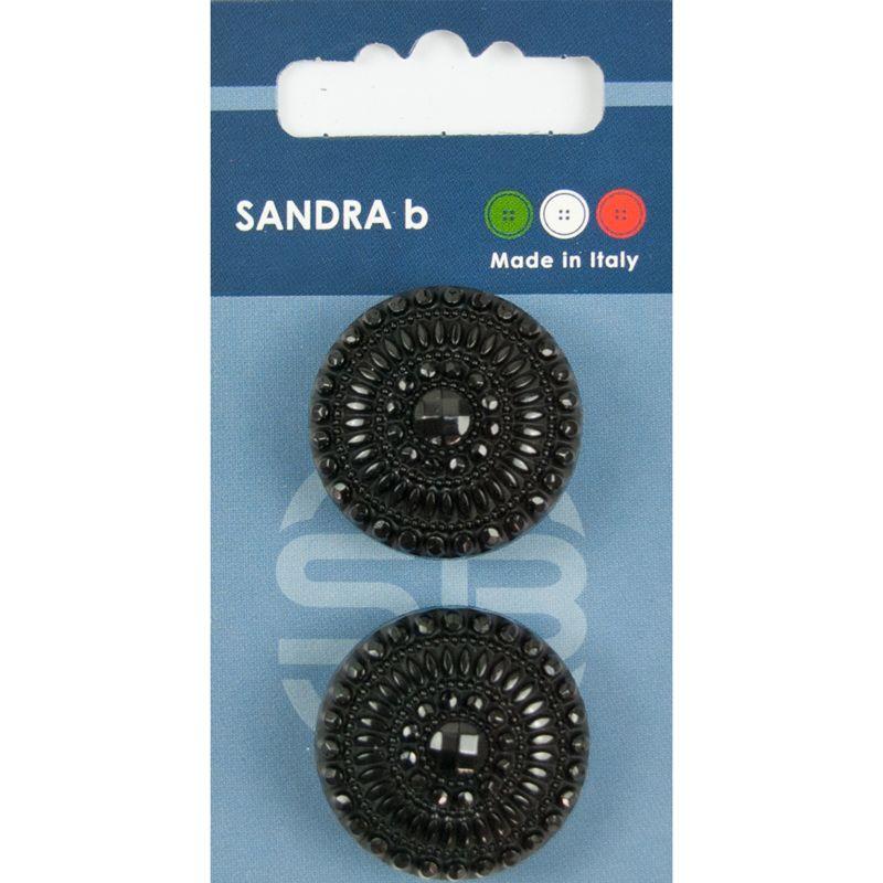 Sandra B knopen C178 maat 44 - 28 mm Bol Zwart