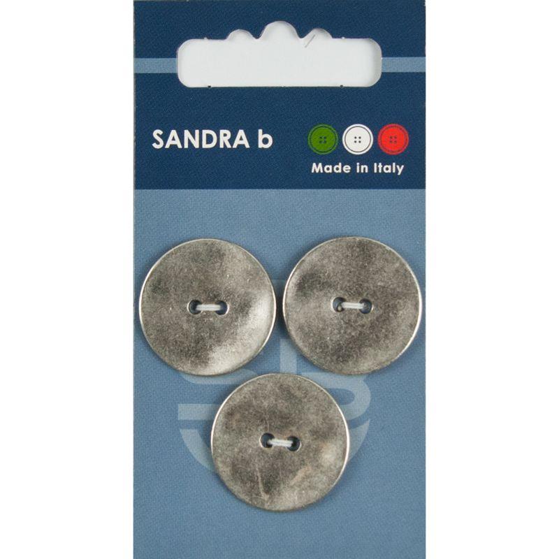 Sandra B knopen C196 maat 32 - 20 mm Parelmoer Zilver