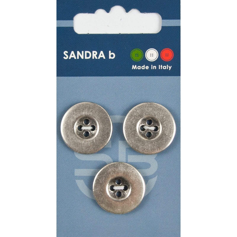 Sandra B knopen C207 maat 32 - 20 mm Zilver
