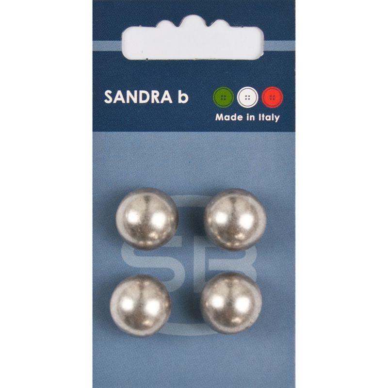 Sandra B knopen C209 maat 24 - 15 mm Bol Zilver