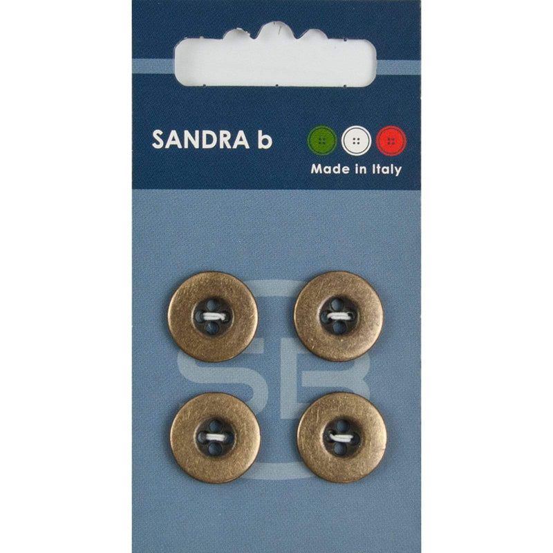 Sandra B knopen C212 maat 24 - 15 mm Brons