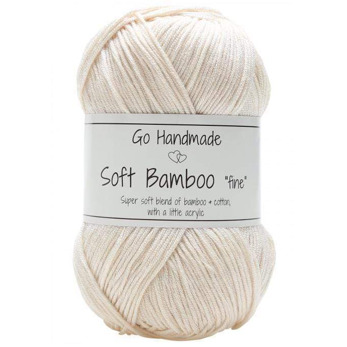Go Handmade Wol & Garens 17423 White Go Handmade Soft Bamboo fine