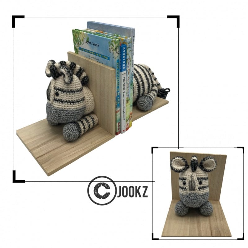 Jookz Garenpakketten Garenpakket: Jookz Boekensteun Zebra