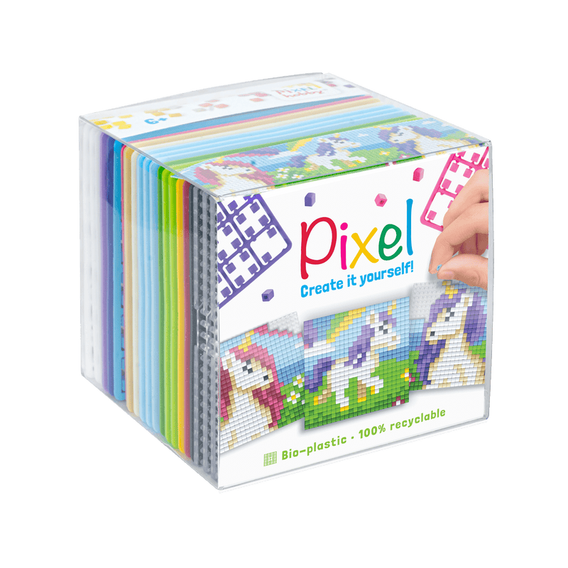 Pixelhobby DIY-Pakketten Pixelhobby Kubus Eenhoorn
