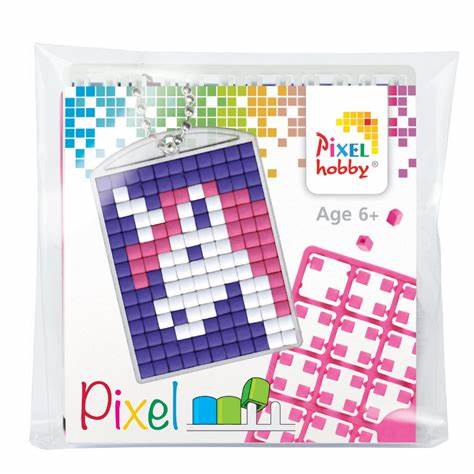 Pixelhobby DIY-Pakketten Pixelhobby Setje Medaillon Eenhoorn Paars/Roze