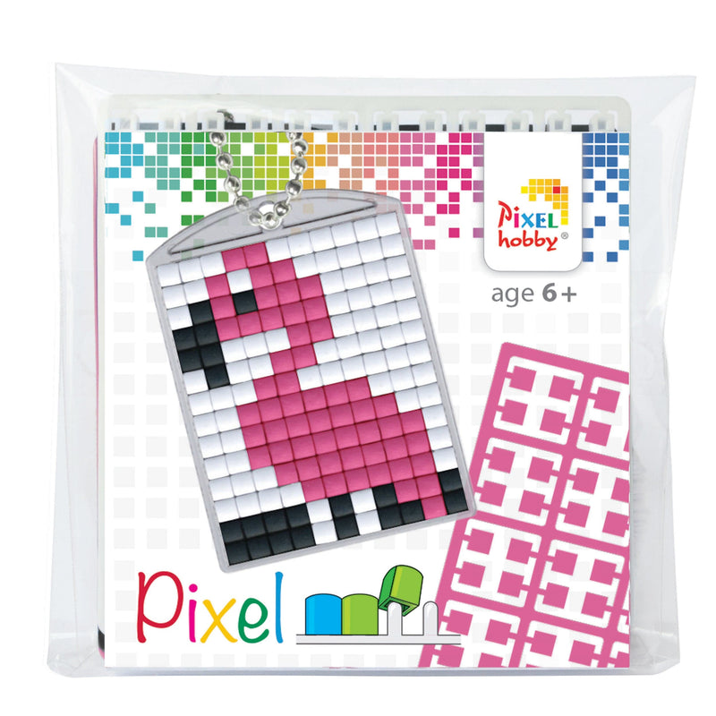 Pixelhobby DIY-Pakketten Pixelhobby Setje Medaillon Flamingo