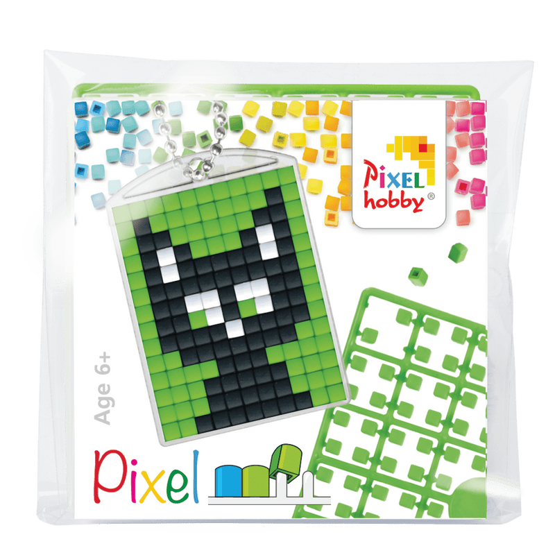 Pixelhobby DIY-Pakketten Pixelhobby Setje Medaillon Zwarte Kat