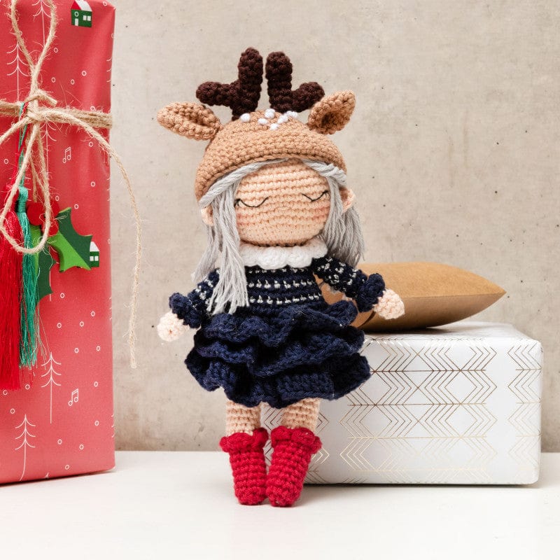 RicoDesign Haakpakketten Haakpakket: Ricorumi Christmas Dolly