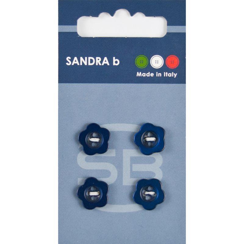 Sandra B Knopen Sandra B knopen C117 maat 20 - 13 mm Bloemetje Blauw