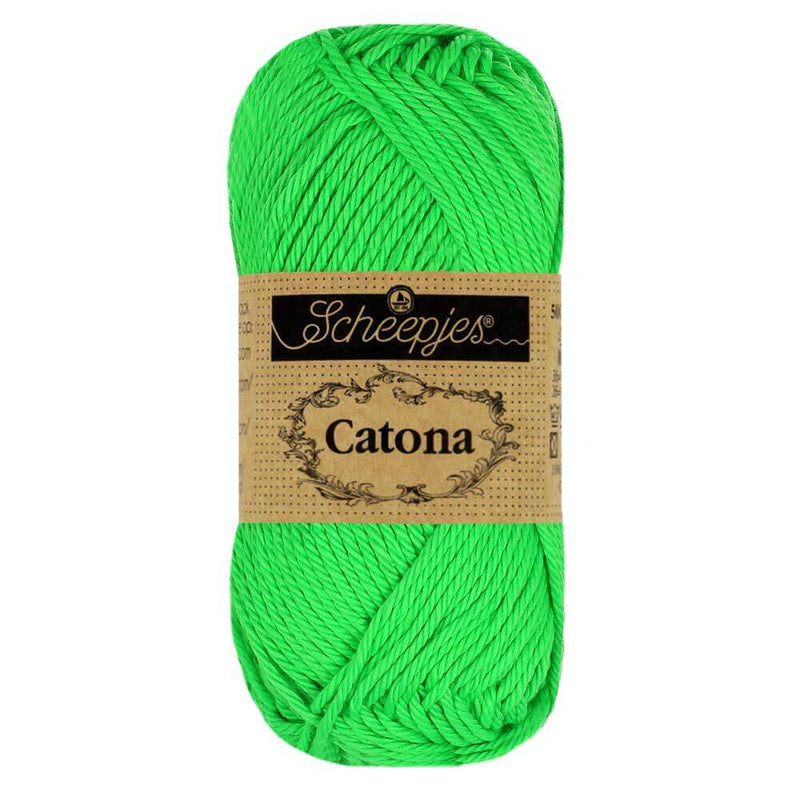 Scheepjes Wol & Garens Scheepjes Catona 602 Neon Green (50 gram)